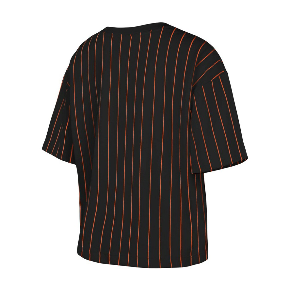 San Francisco Giants New Era Women's Boxy Pinstripe T-Shirt - MLB T-shirts