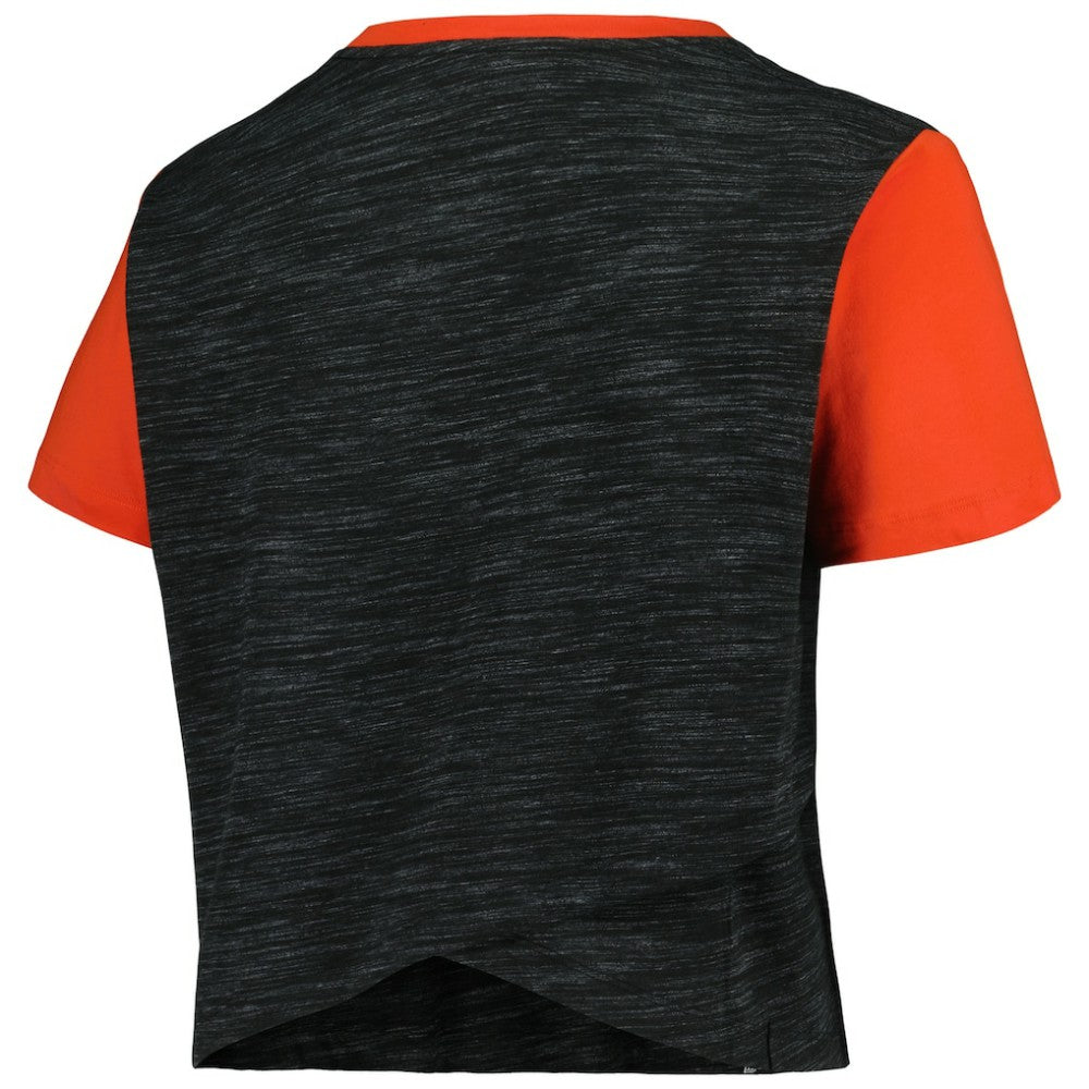 San Francisco Giants New Era Women's Plus Size Crossover Back Cropped T-Shirt - MLB T-shirts