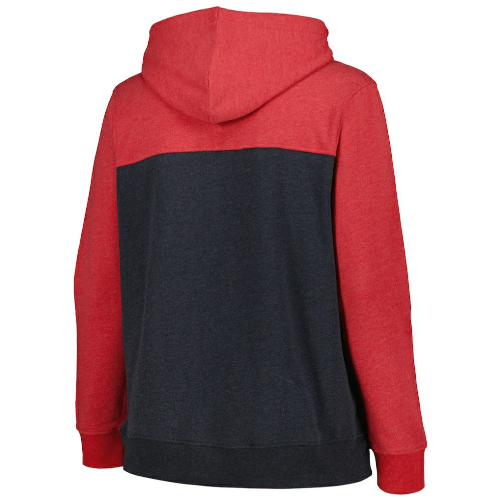 St. Louis Cardinals New Era Women's Plus Size Color Block Full-Zip Hoodie - MLB Hoodies