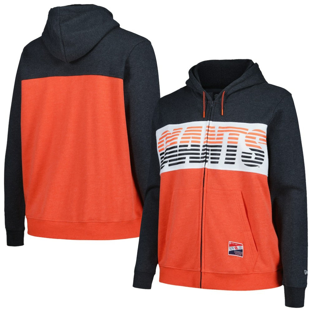 San Francisco Giants New Era Women's Plus Size Color Block Full-Zip Hoodie - MLB Hoodies