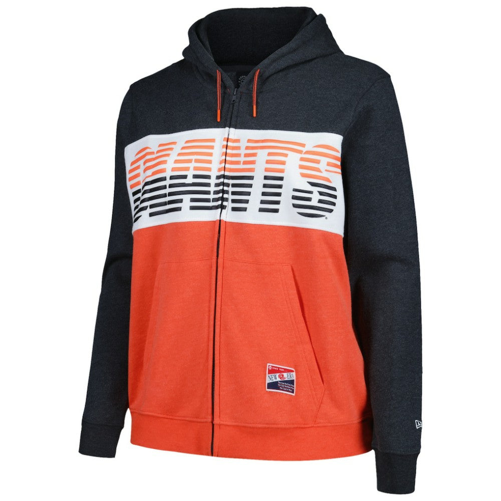 San Francisco Giants New Era Women's Plus Size Color Block Full-Zip Hoodie - MLB Hoodies