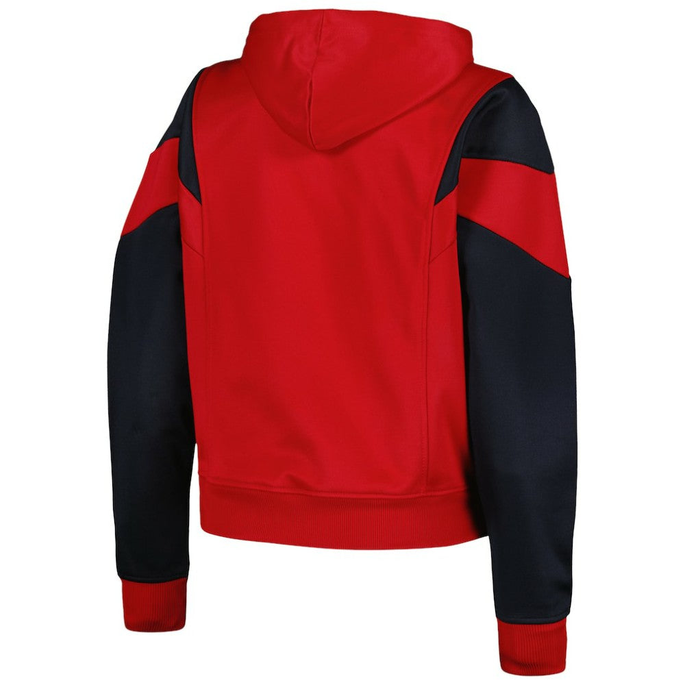 St. Louis Cardinals New Era Women's Color Block Fleece Quarter-Zip Hoodie - MLB Hoodies