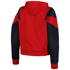 St. Louis Cardinals New Era Women's Color Block Fleece Quarter-Zip Hoodie - MLB Hoodies