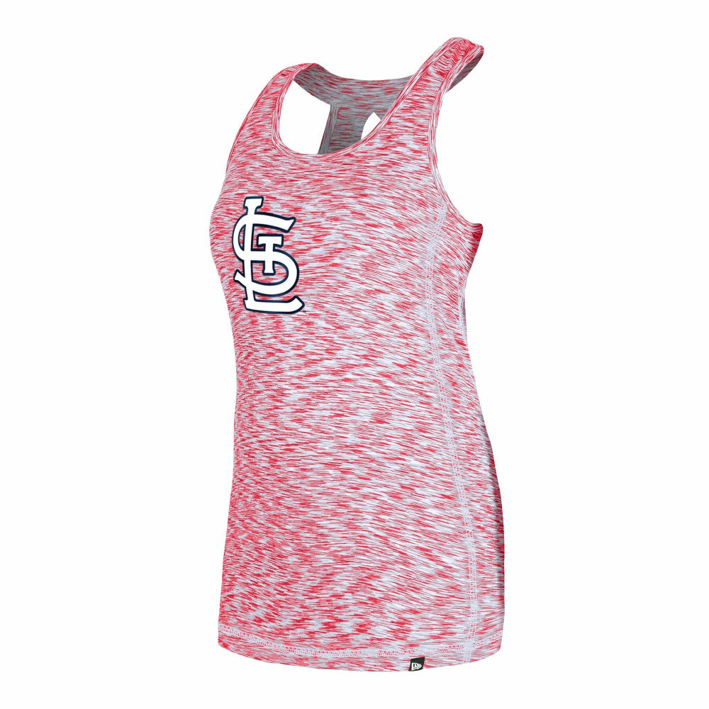 St. Louis Cardinals New Era Women's Space Dye Keyhole Back Tank Top - MLB Tanks