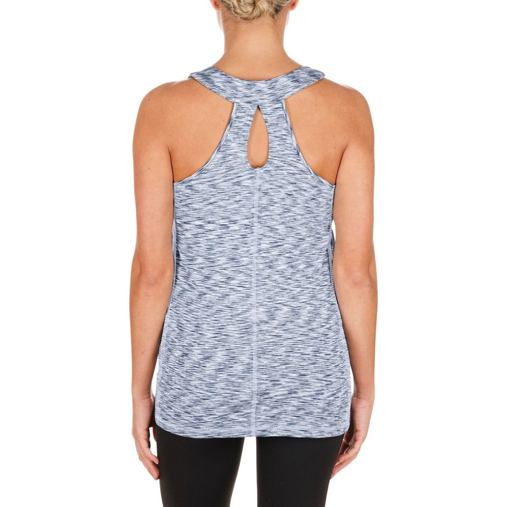 Houston Astros New Era Women's Space Dye Keyhole Back Tank Top - MLB Tanks
