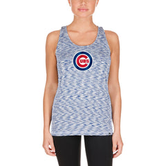 Chicago Cubs New Era Women's Space Dye Keyhole Back Tank Top - MLB Tanks