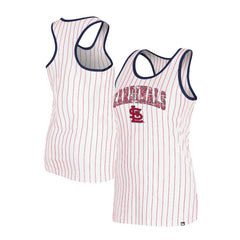 St. Louis Cardinals New Era Women's Sequin Pinstripe Racerback Tank Top - MLB Tanks
