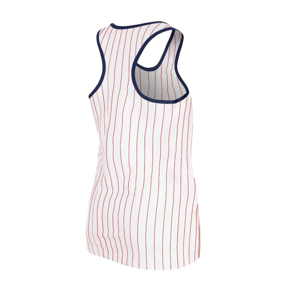 St. Louis Cardinals New Era Women's Sequin Pinstripe Racerback Tank Top - MLB Tanks