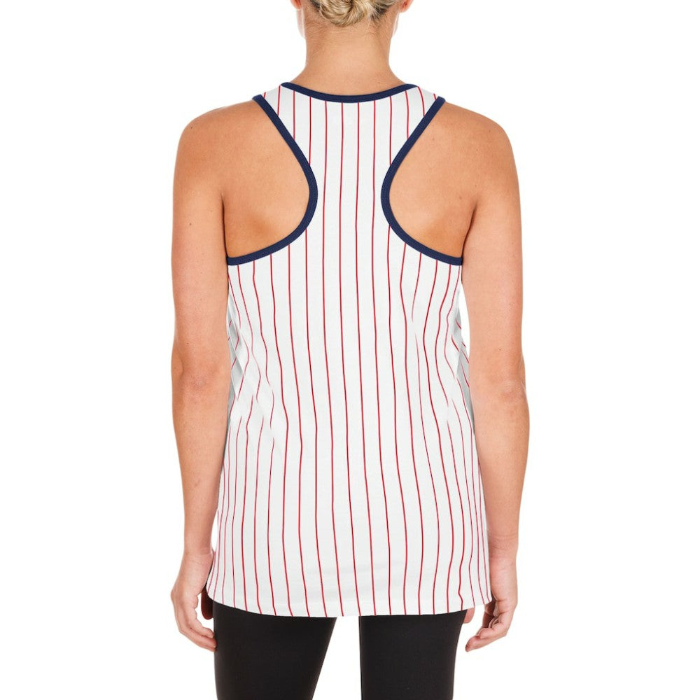 St. Louis Cardinals New Era Women's Sequin Pinstripe Racerback Tank Top - MLB Tanks