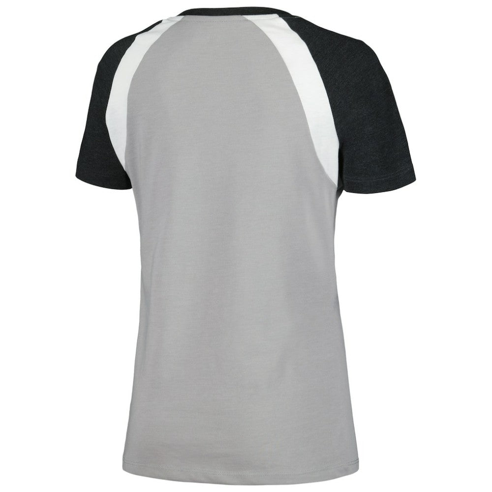 Chicago White Sox New Era Women's Heathered Raglan V-Neck T-Shirt - MLB T-shirts