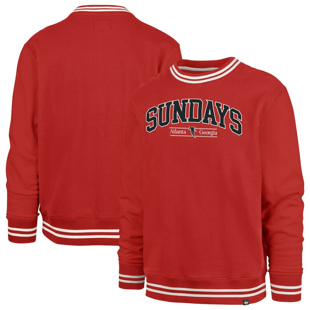 Atlanta Falcons '47 Sundays Clubhouse View Sierra Fleece Pullover Sweatshirt | NFL Discount