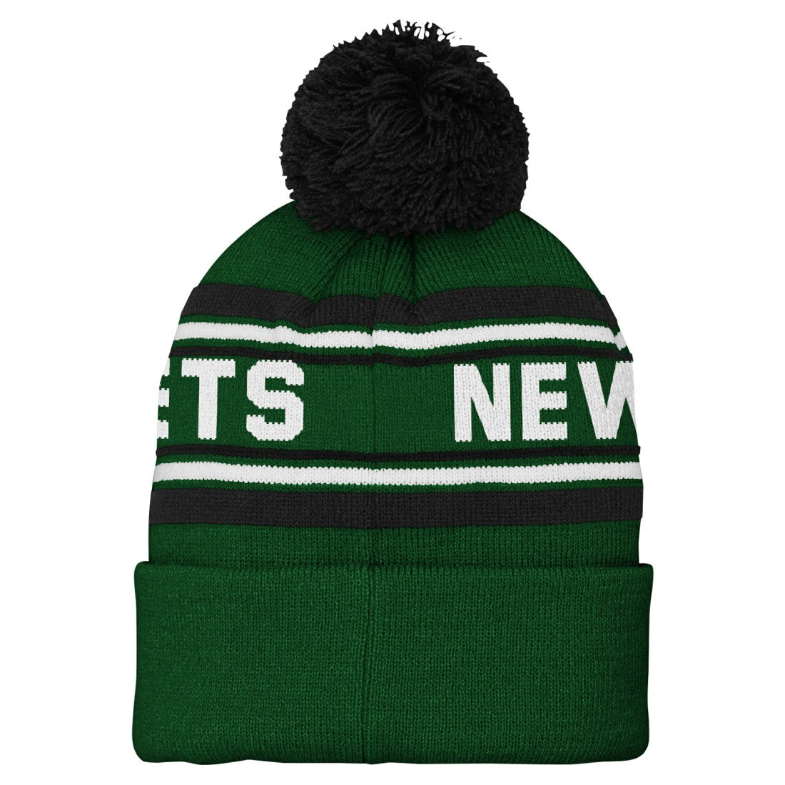 New York Jets Youth Jacquard Cuffed Knit Hat with Pom | NFL On sale