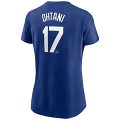 Shohei Ohtani Los Angeles Dodgers Nike Women's Cooperstown Collection Fuse Name & Number T-Shirt - MLB T-shirts