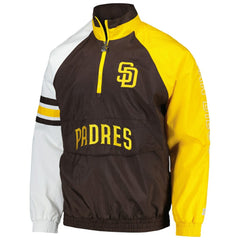 San Diego Padres Starter Elite Raglan Half-Zip Jacket - MLB Jackets