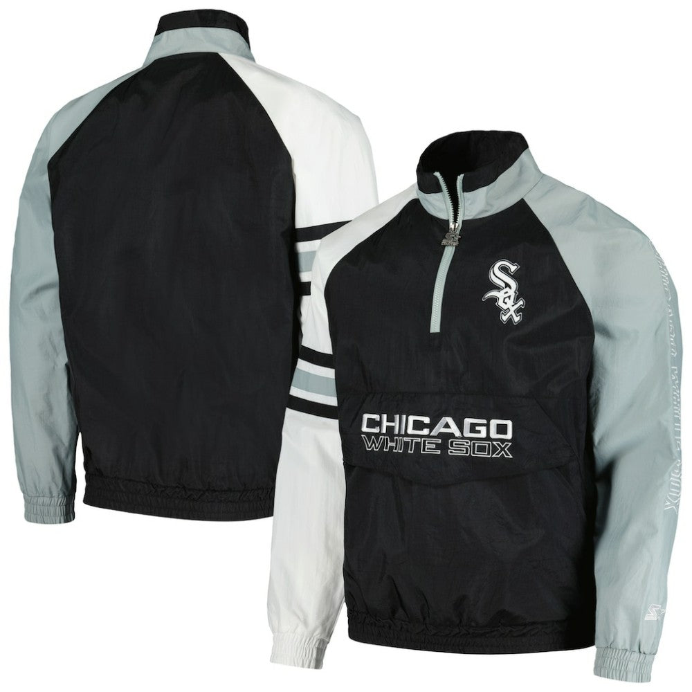 Chicago White Sox Starter Elite Raglan Half-Zip Jacket - MLB Jackets