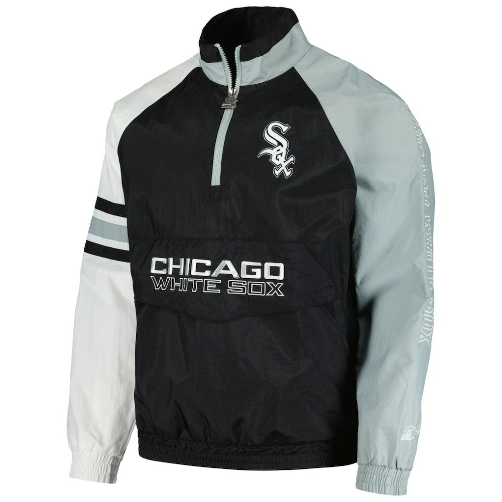 Chicago White Sox Starter Elite Raglan Half-Zip Jacket - MLB Jackets