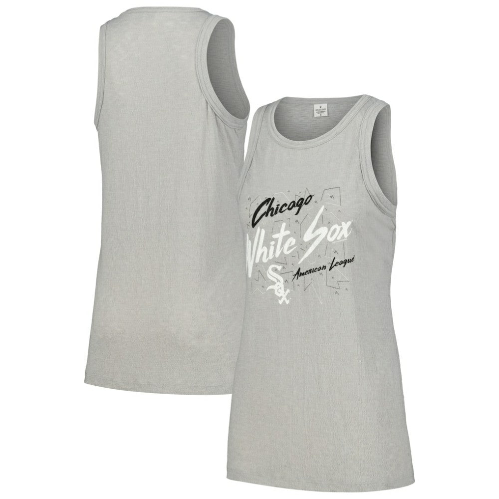 Chicago White Sox Soft as a Grape Women's Gauze High Neck Tank Top - MLB Tanks