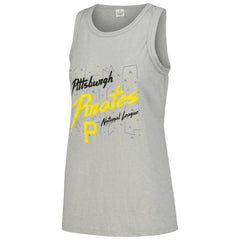 Pittsburgh Pirates Soft as a Grape Women's Gauze High Neck Tank Top - MLB Tanks