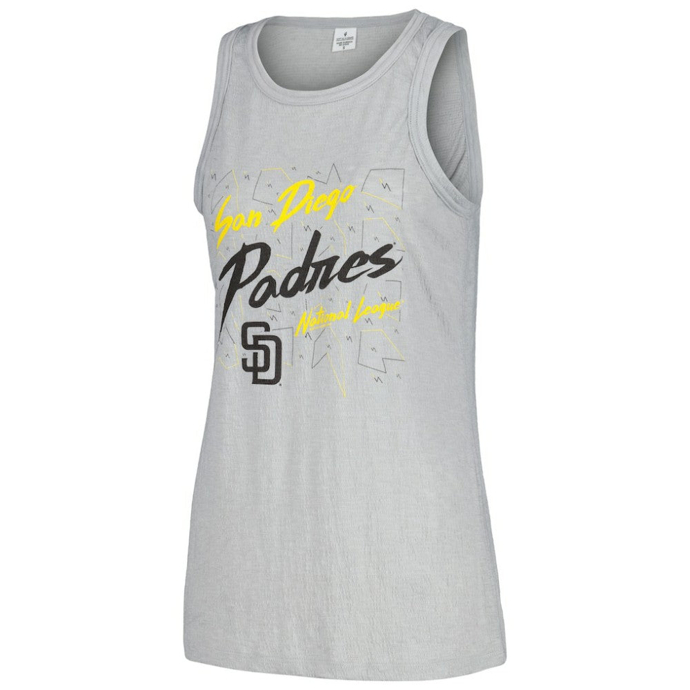 San Diego Padres Soft as a Grape Women's Gauze High Neck Tank Top - MLB Tanks