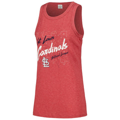 St. Louis Cardinals Soft as a Grape Women's Gauze High Neck Tank Top - MLB Tanks