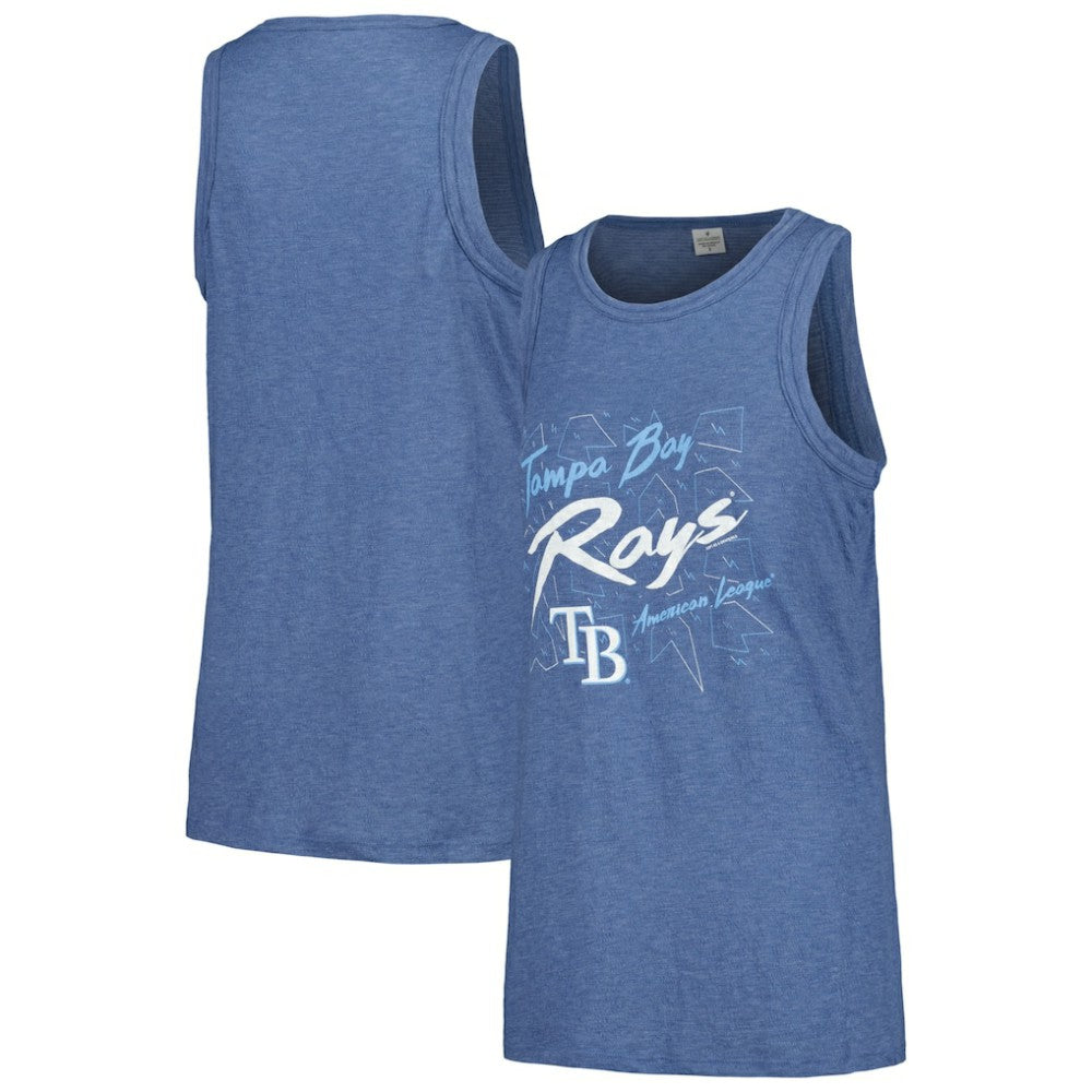 Tampa Bay Rays Soft as a Grape Women's Gauze High Neck Tank Top - MLB Tanks