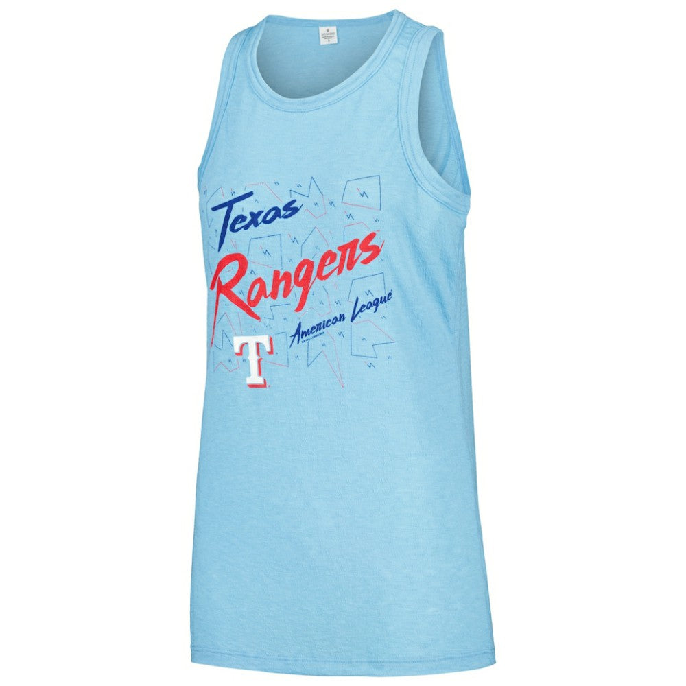 Texas Rangers Soft as a Grape Women's Gauze High Neck Tank Top - MLB Tanks