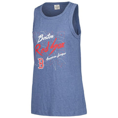 Boston Red Sox Soft as a Grape Women's Gauze High Neck Tank Top - MLB Tanks