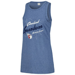 Cleveland Guardians Soft as a Grape Women's Gauze High Neck Tank Top - MLB Tanks