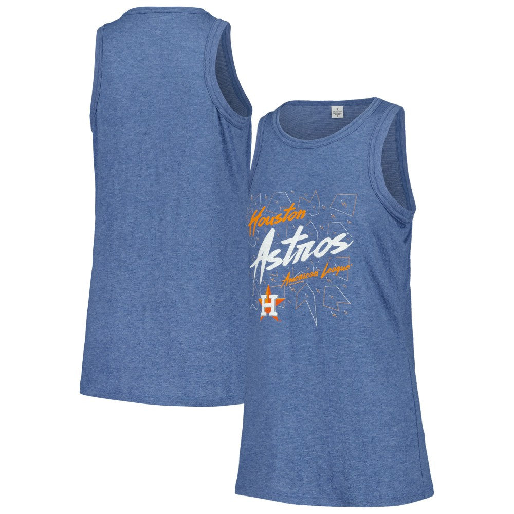 Houston Astros Soft as a Grape Women's Gauze High Neck Tank Top - MLB Tanks