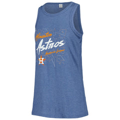 Houston Astros Soft as a Grape Women's Gauze High Neck Tank Top - MLB Tanks