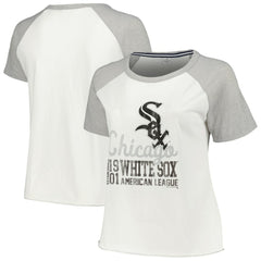 Chicago White Sox Soft as a Grape Women's Plus Size Baseball Raglan T-Shirt - MLB T-shirts
