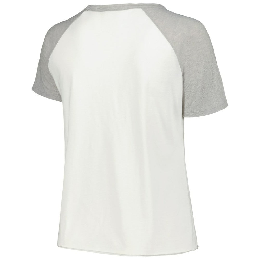 Chicago White Sox Soft as a Grape Women's Plus Size Baseball Raglan T-Shirt - MLB T-shirts