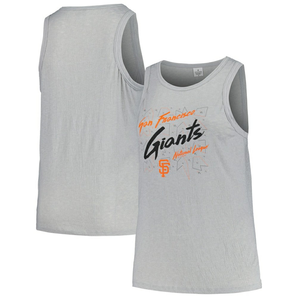 San Francisco Giants Soft as a Grape Women's Plus Size Curvy High Neck Tri-Blend Tank Top - MLB Tanks