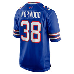 Buffalo Bills Tre Norwood  Team Game Jersey | NFL New