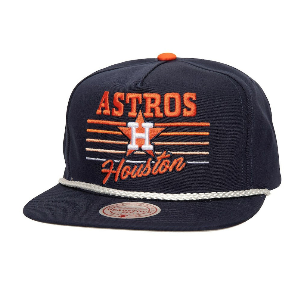 Houston Astros Mitchell & Ness  Radiant Lines Deadstock Snapback Hat - MLB Hats