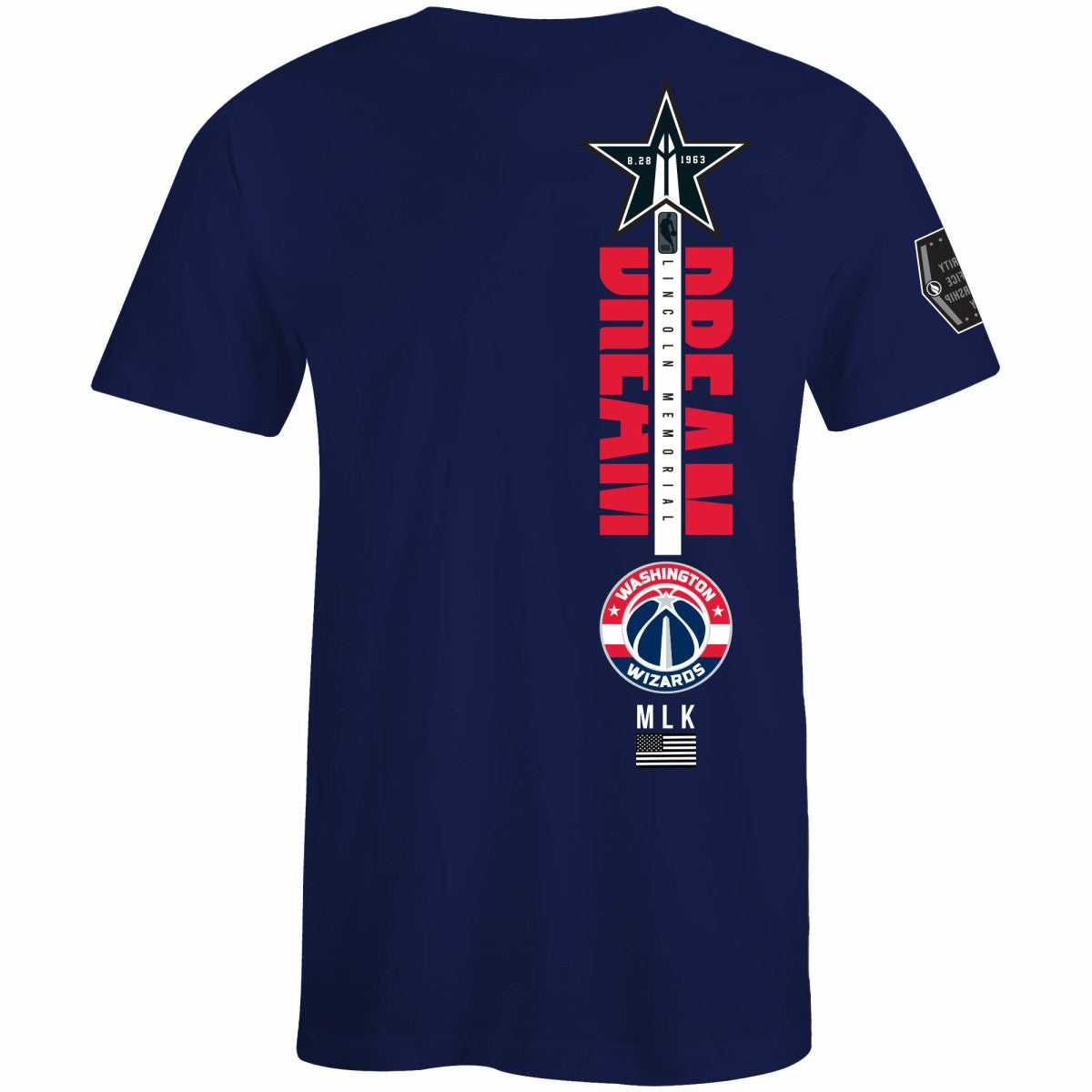 Washington Wizards FISLL x Black History Collection Unisex T-Shirt - Navy shop | NBA
