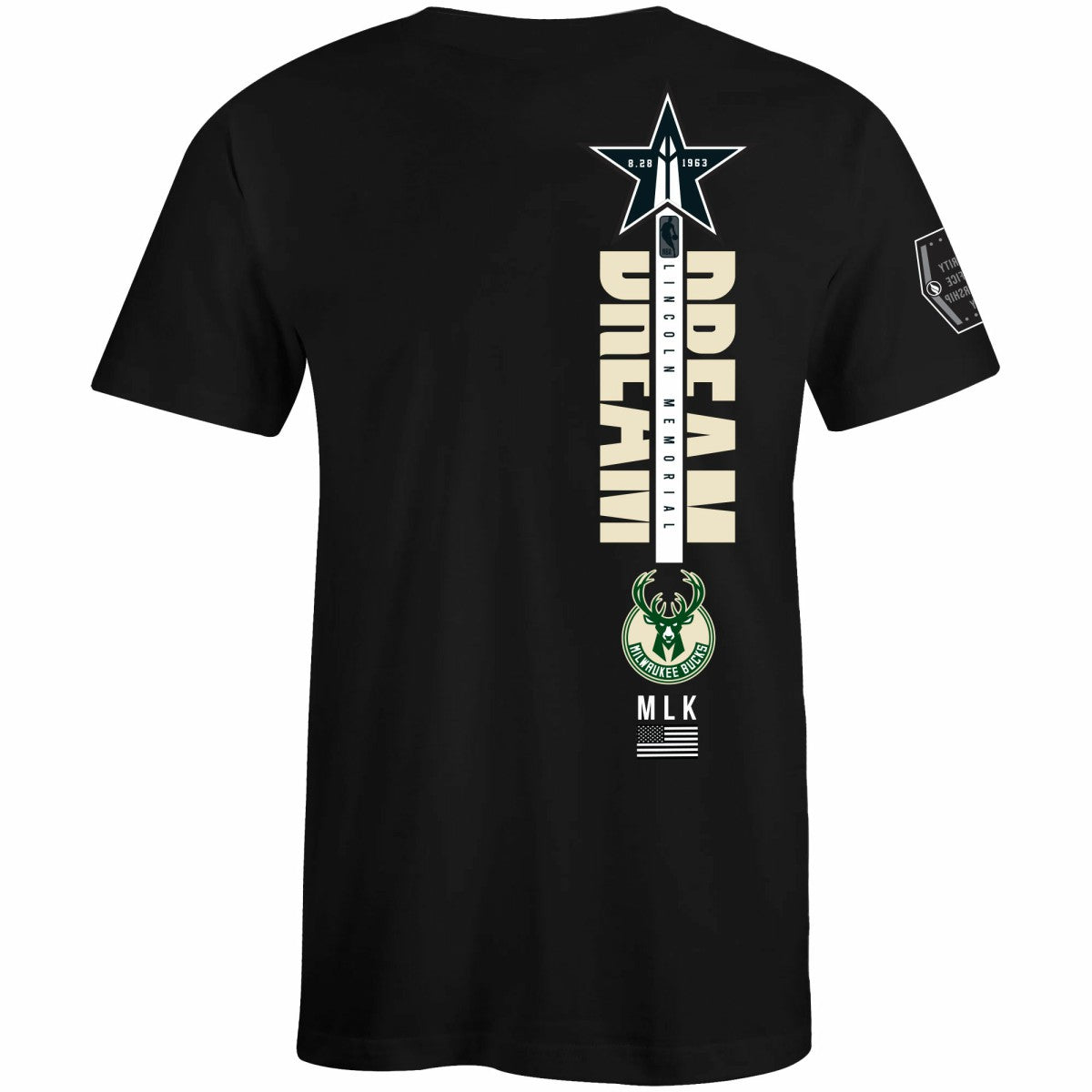 Milwaukee Bucks FISLL x Black History Collection Unisex T-Shirt - Green discount | NBA