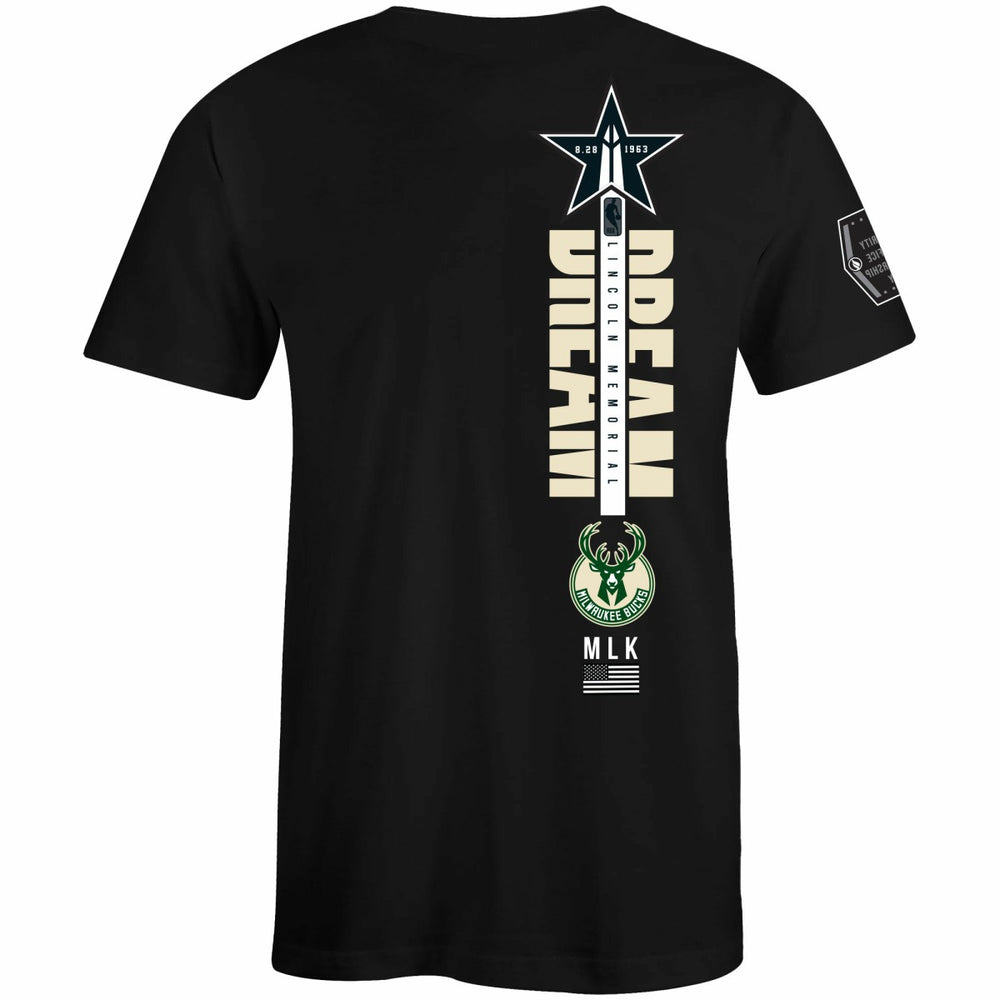 Milwaukee Bucks FISLL x Black History Collection Unisex T-Shirt - Green discount | NBA