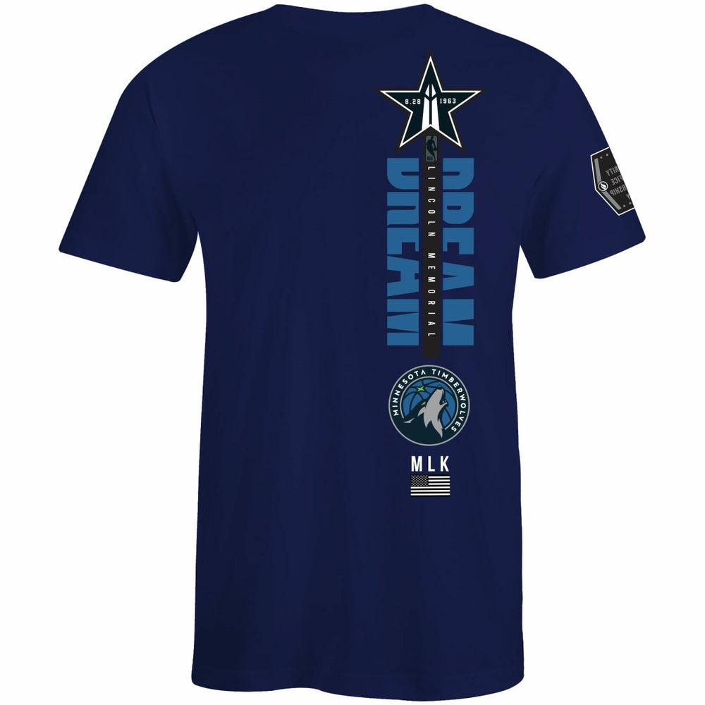 Minnesota Timberwolves FISLL x Black History Collection Unisex T-Shirt - Navy outlet | NBA