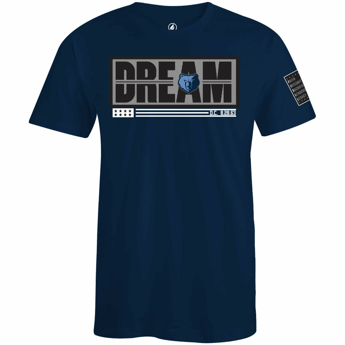 Memphis Grizzlies FISLL x Black History Collection Unisex T-Shirt - Navy online | NBA