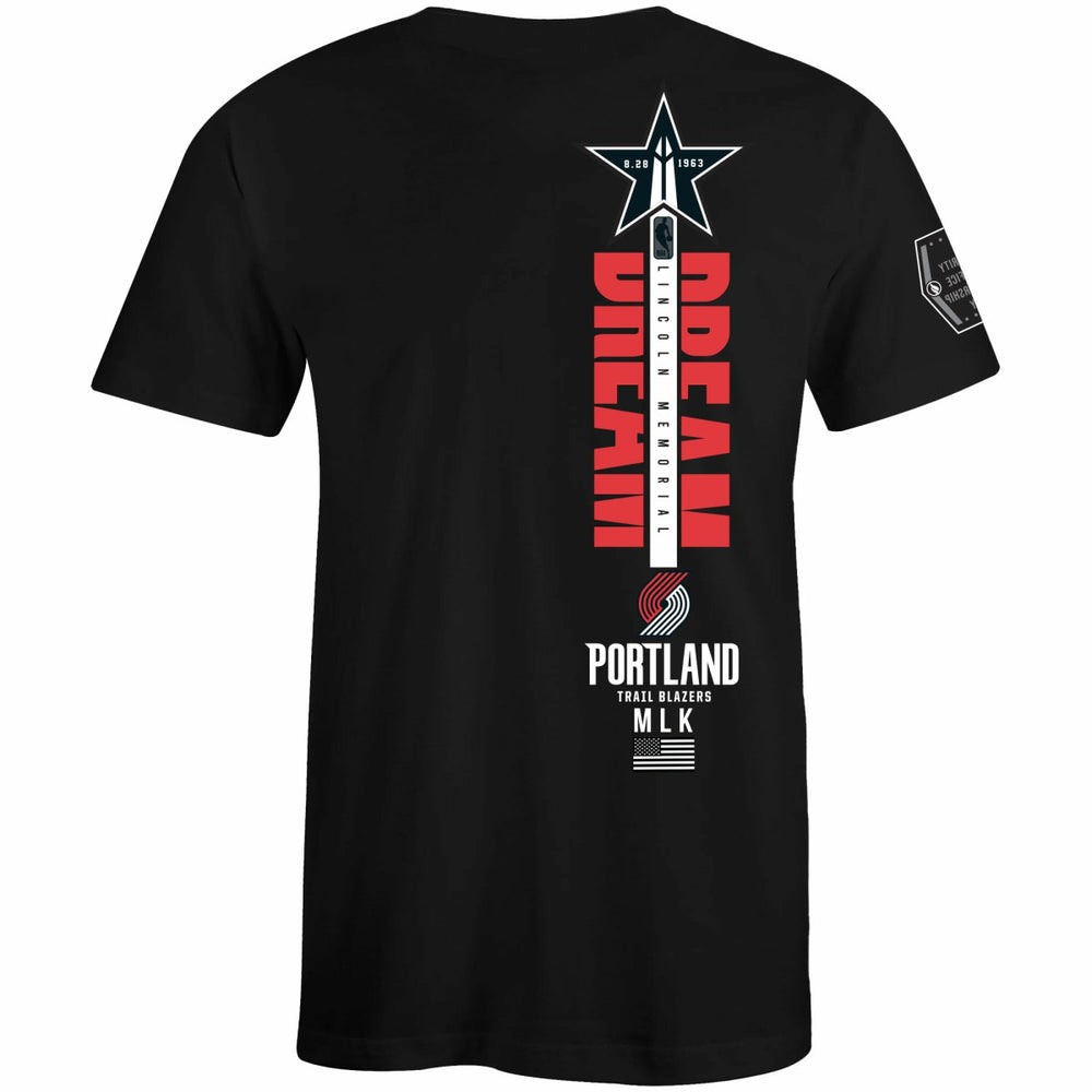 Portland Trail Blazers FISLL x Black History Collection Unisex T-Shirt - Black online | NBA
