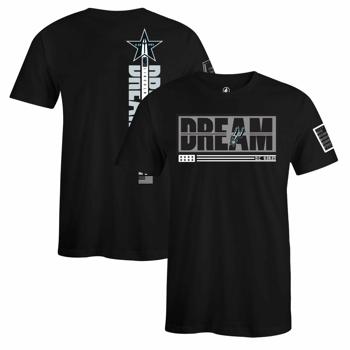 San Antonio Spurs FISLL x Black History Collection Unisex T-Shirt - Black discount | NBA