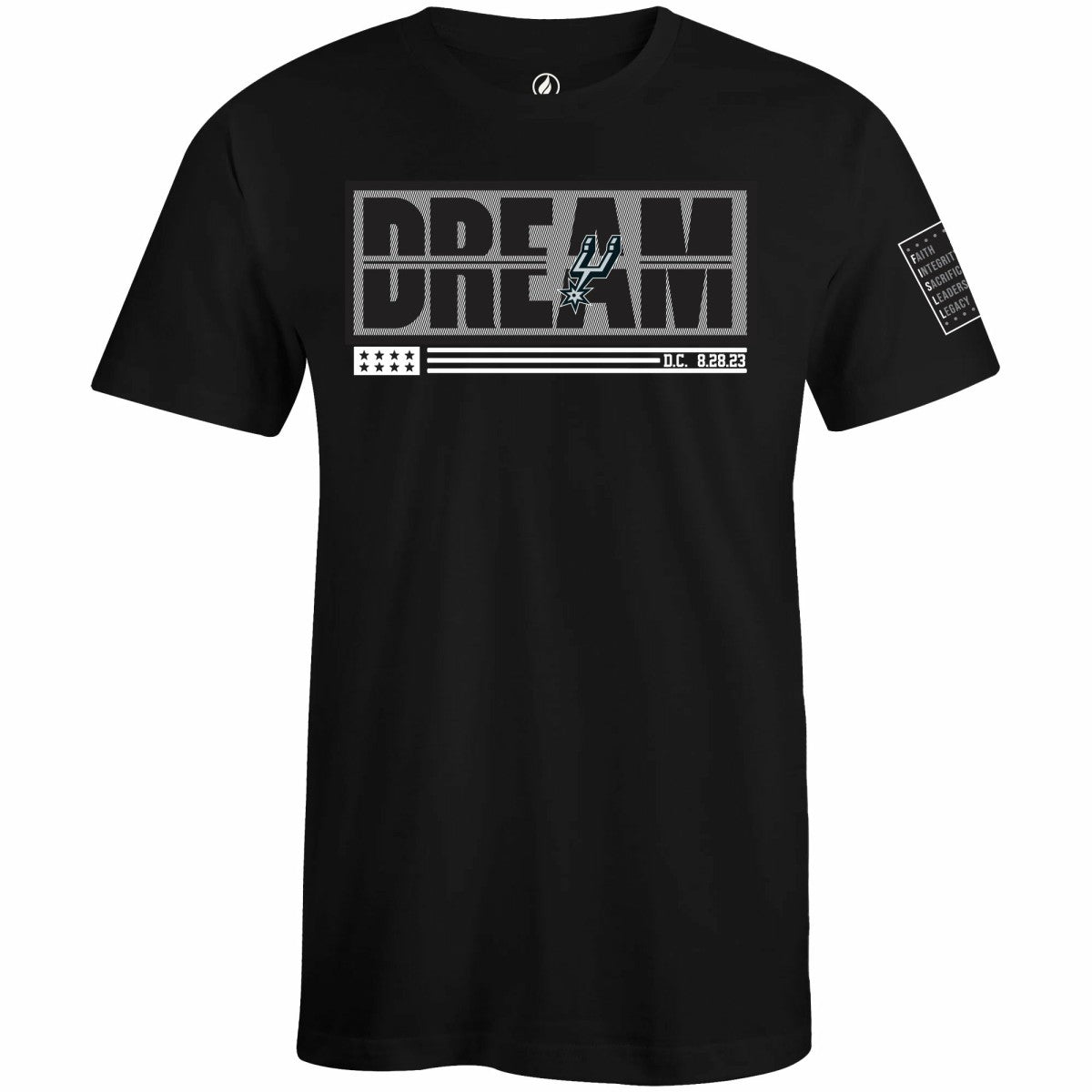 San Antonio Spurs FISLL x Black History Collection Unisex T-Shirt - Black discount | NBA