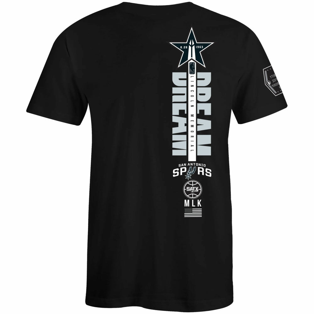 San Antonio Spurs FISLL x Black History Collection Unisex T-Shirt - Black discount | NBA
