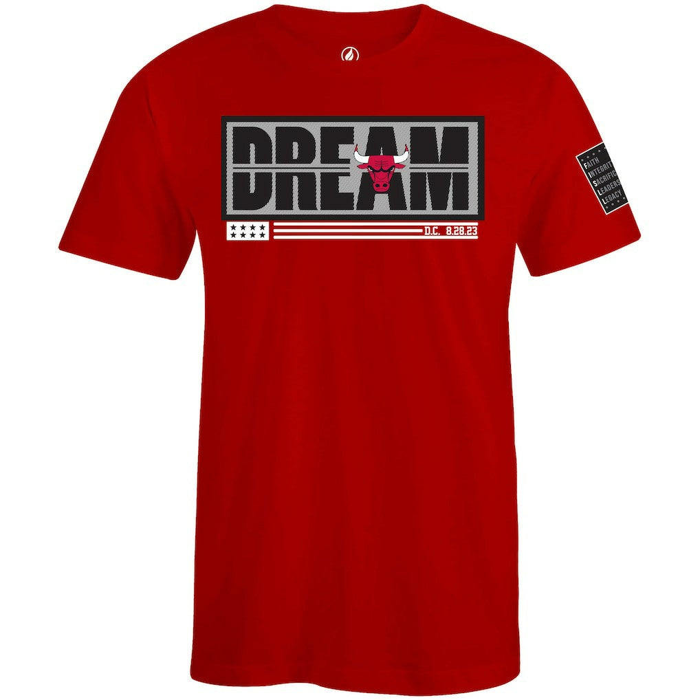 Chicago Bulls FISLL x Black History Collection Unisex T-Shirt - Red outlet | NBA