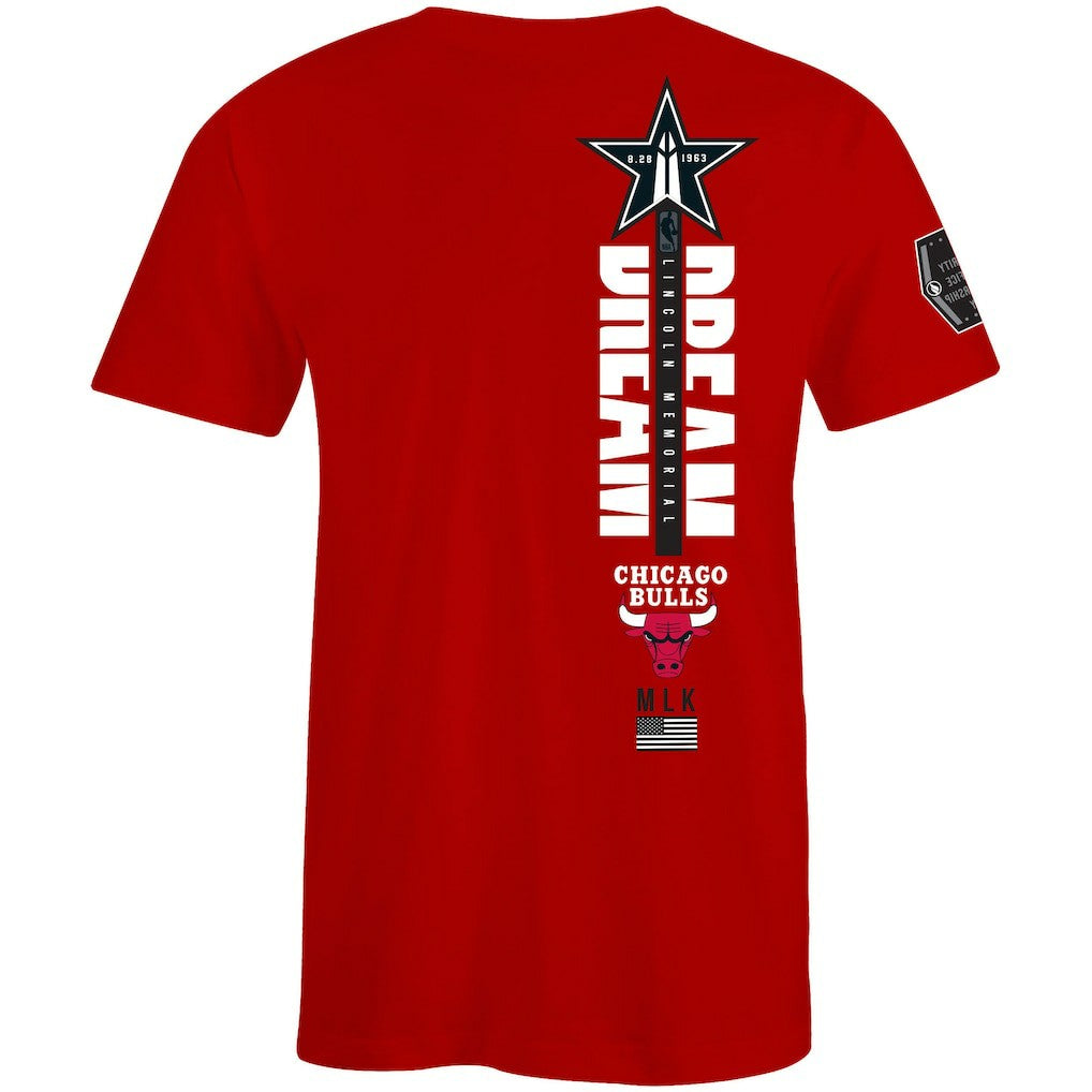 Chicago Bulls FISLL x Black History Collection Unisex T-Shirt - Red outlet | NBA