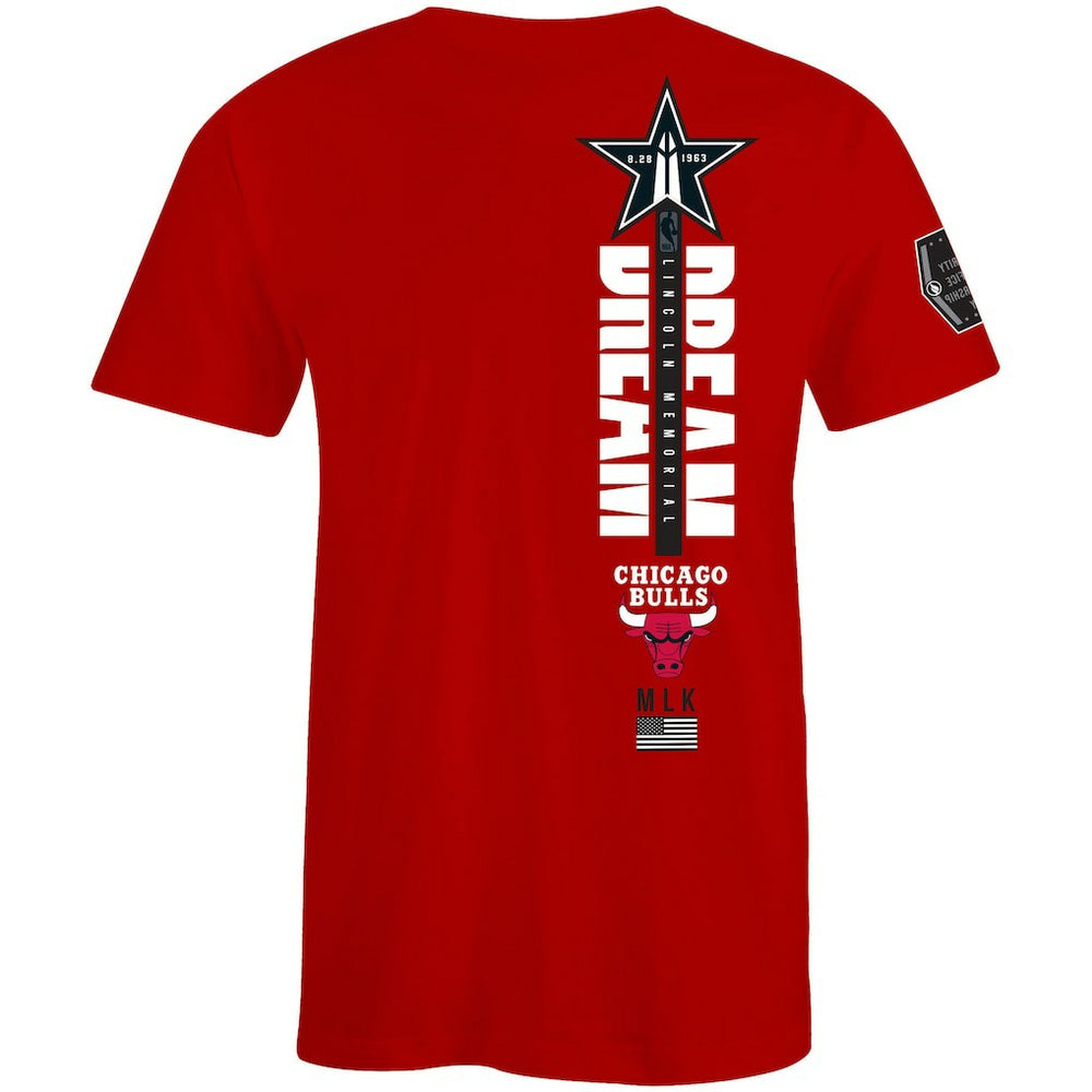 Chicago Bulls FISLL x Black History Collection Unisex T-Shirt - Red outlet | NBA