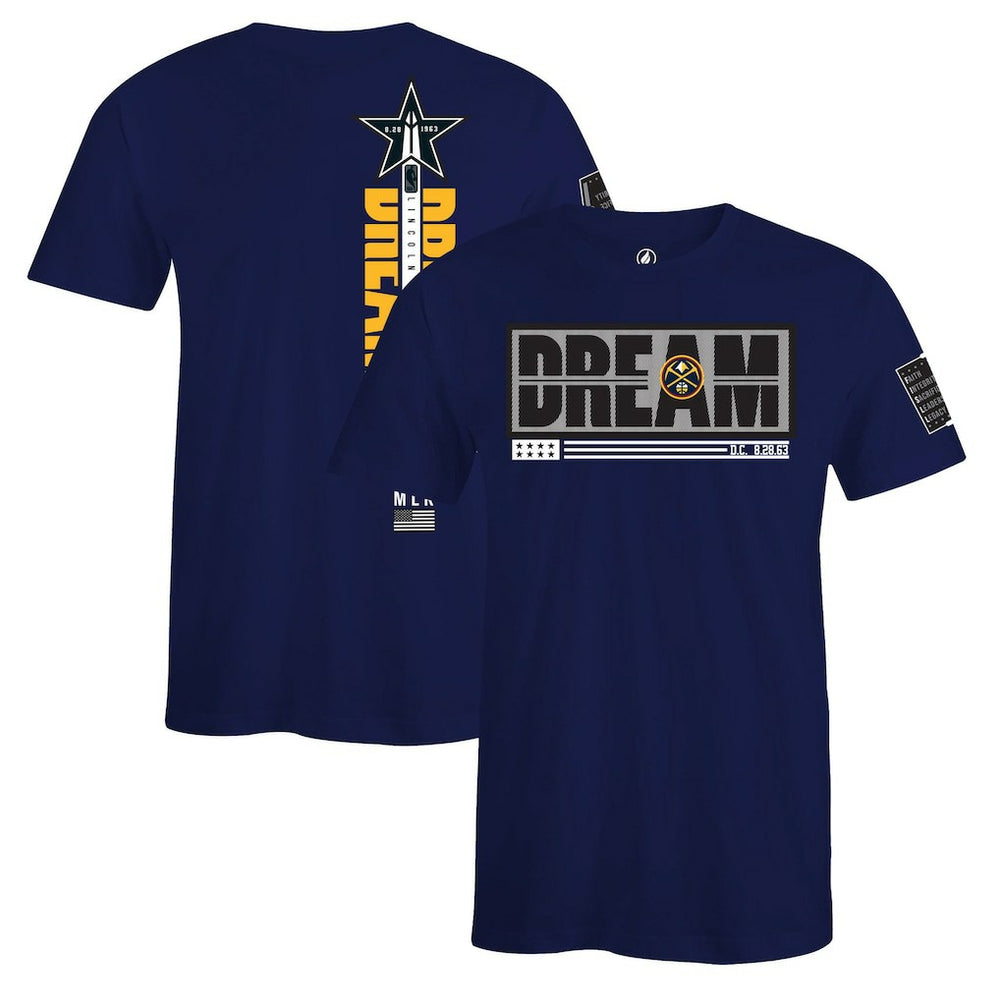 Denver Nuggets FISLL x Black History Collection Unisex T-Shirt - Blue sale | NBA