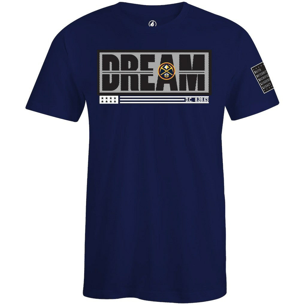 Denver Nuggets FISLL x Black History Collection Unisex T-Shirt - Blue sale | NBA