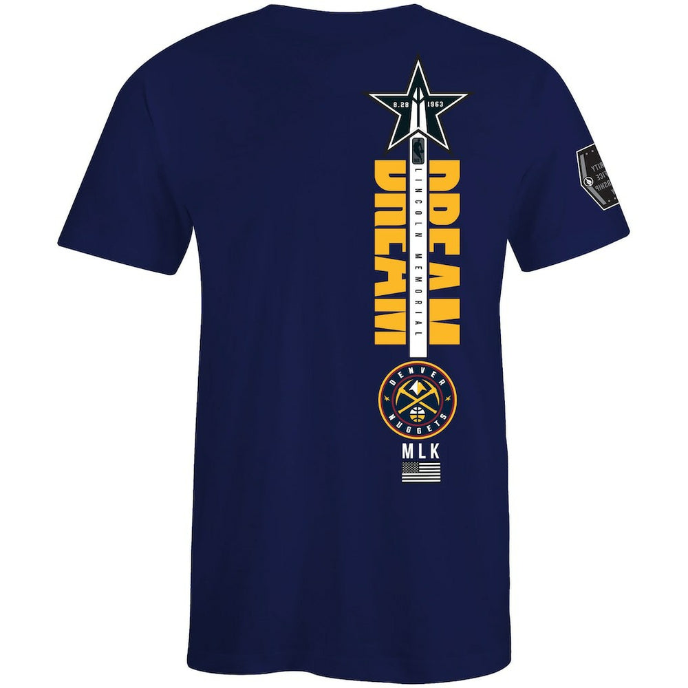 Denver Nuggets FISLL x Black History Collection Unisex T-Shirt - Blue sale | NBA